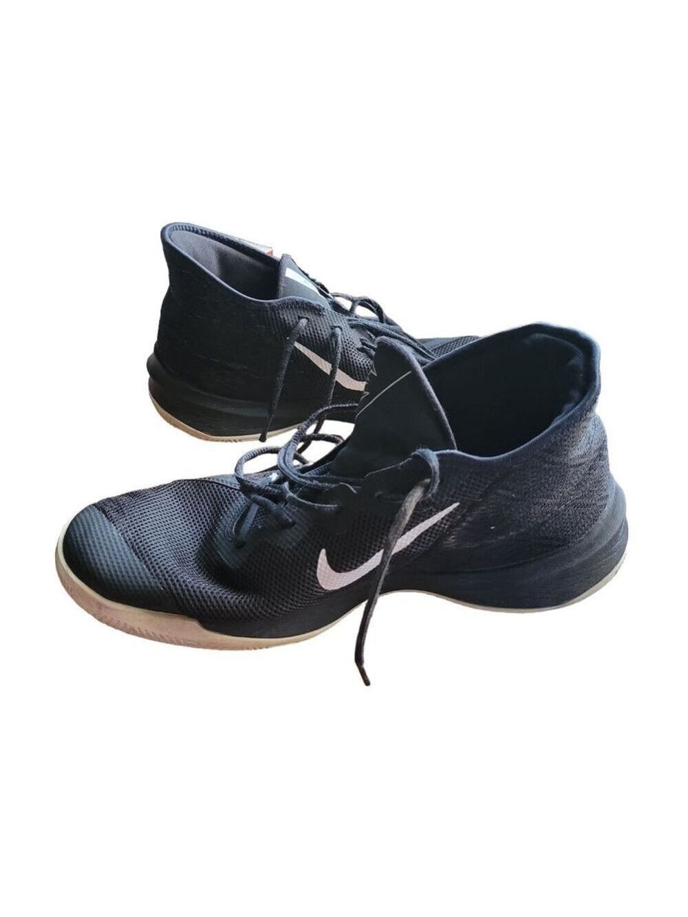 Nike Men's Basketball Shoes Black White Size 10.5